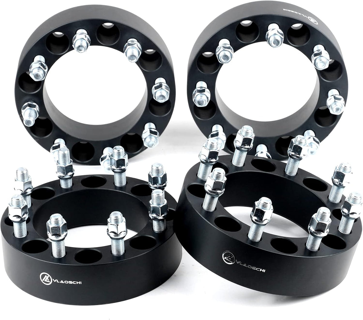 Black Forged 2 Inch Wheel Adapters Pack of 4 J5818