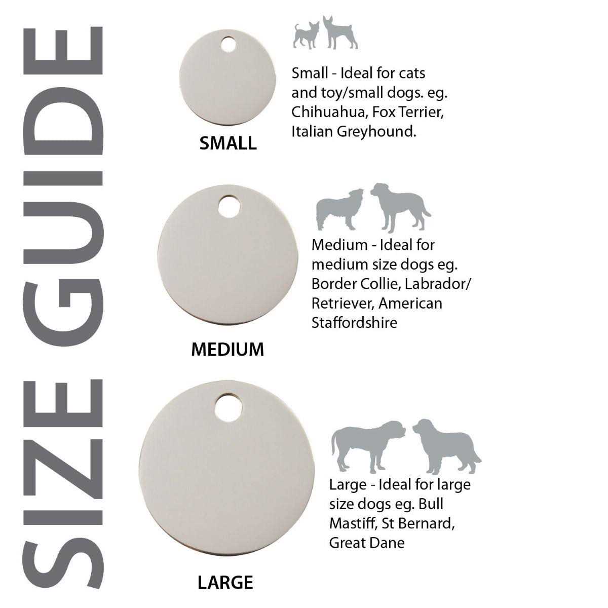 Circle Pet ID Dog Tag D4411