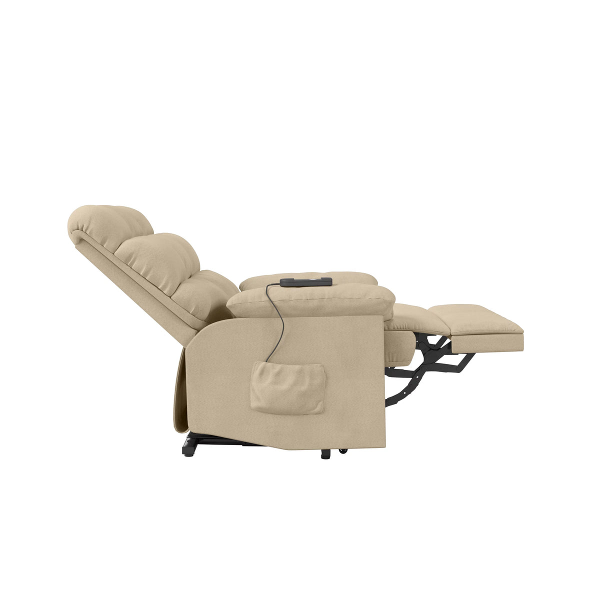 Khaki Microfiber Power Lift Recliner T507