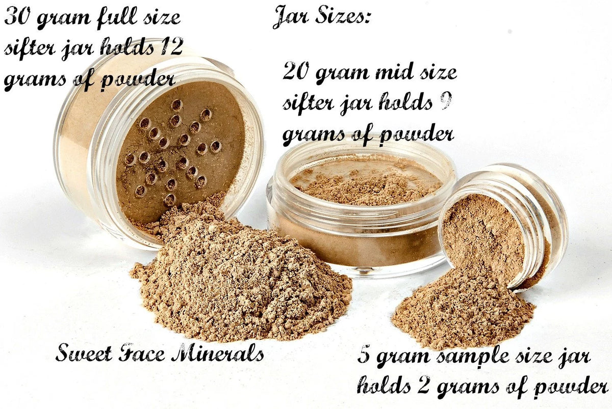 XXL Mineral Makeup Set with Case Beige Matte Powder Foundation Z1309
