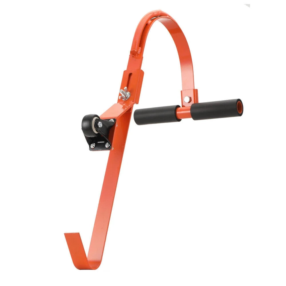 2 Pack Heavy Duty Steel Ladder Roof Hook with Wheel I3714