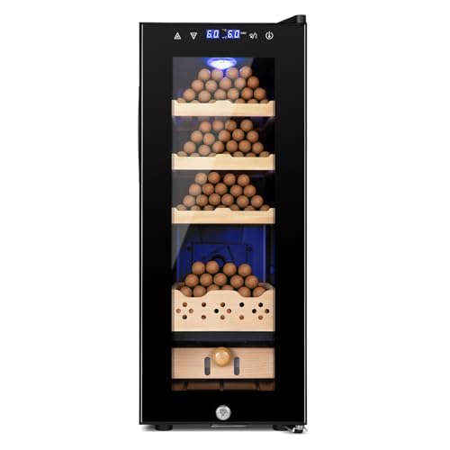 35L 250 Counts Thermostatic Desktop Humidor Cabinet V66200