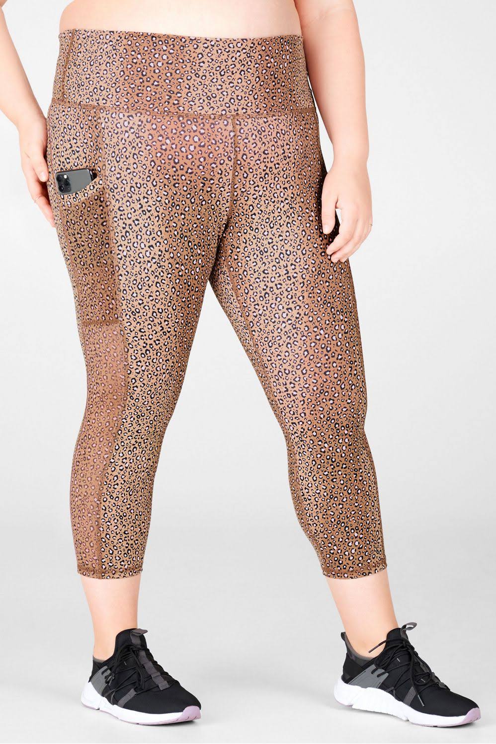 Charcoal Camo High-Waisted Capri F623860