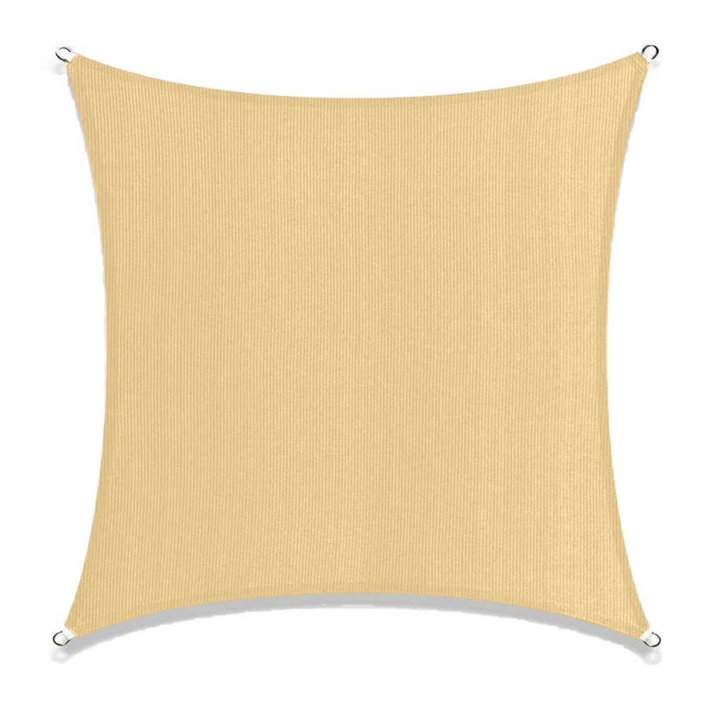 Beige Square Sun Shade Sail Canopy G325