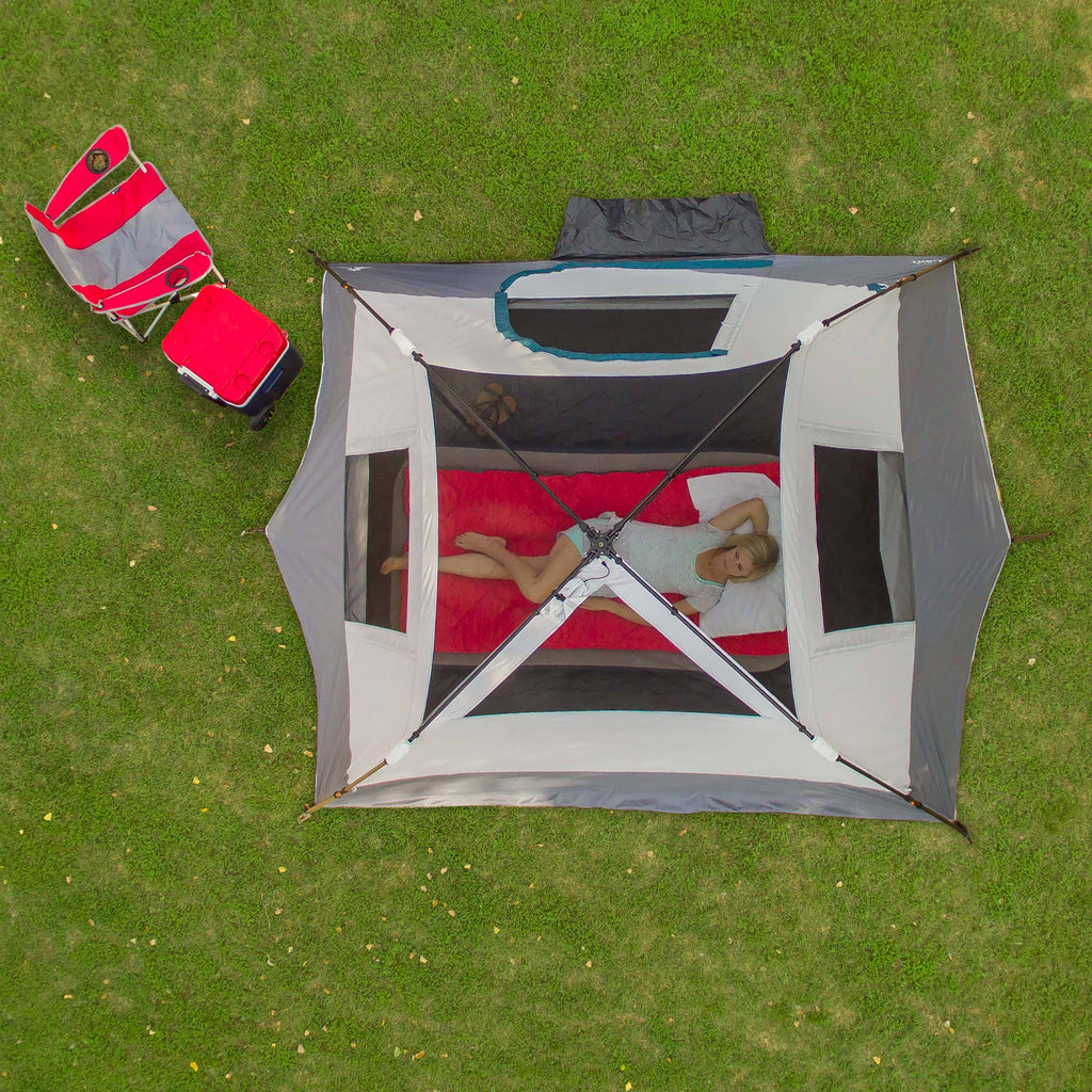 6-Person Instant Cabin Tent with LED Light D4329