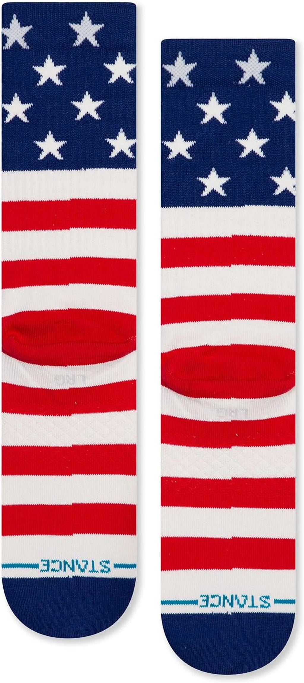 Red Crew Socks M9823