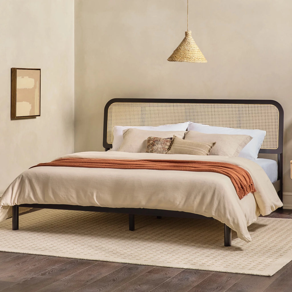 Black King Platform Bedframe E218993