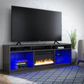 Electric Fireplace TV Stand up to 65" Graphite Gray I12947