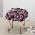 Black Soft Upholstered Ottoman Bench 16"x16"x16" E568488