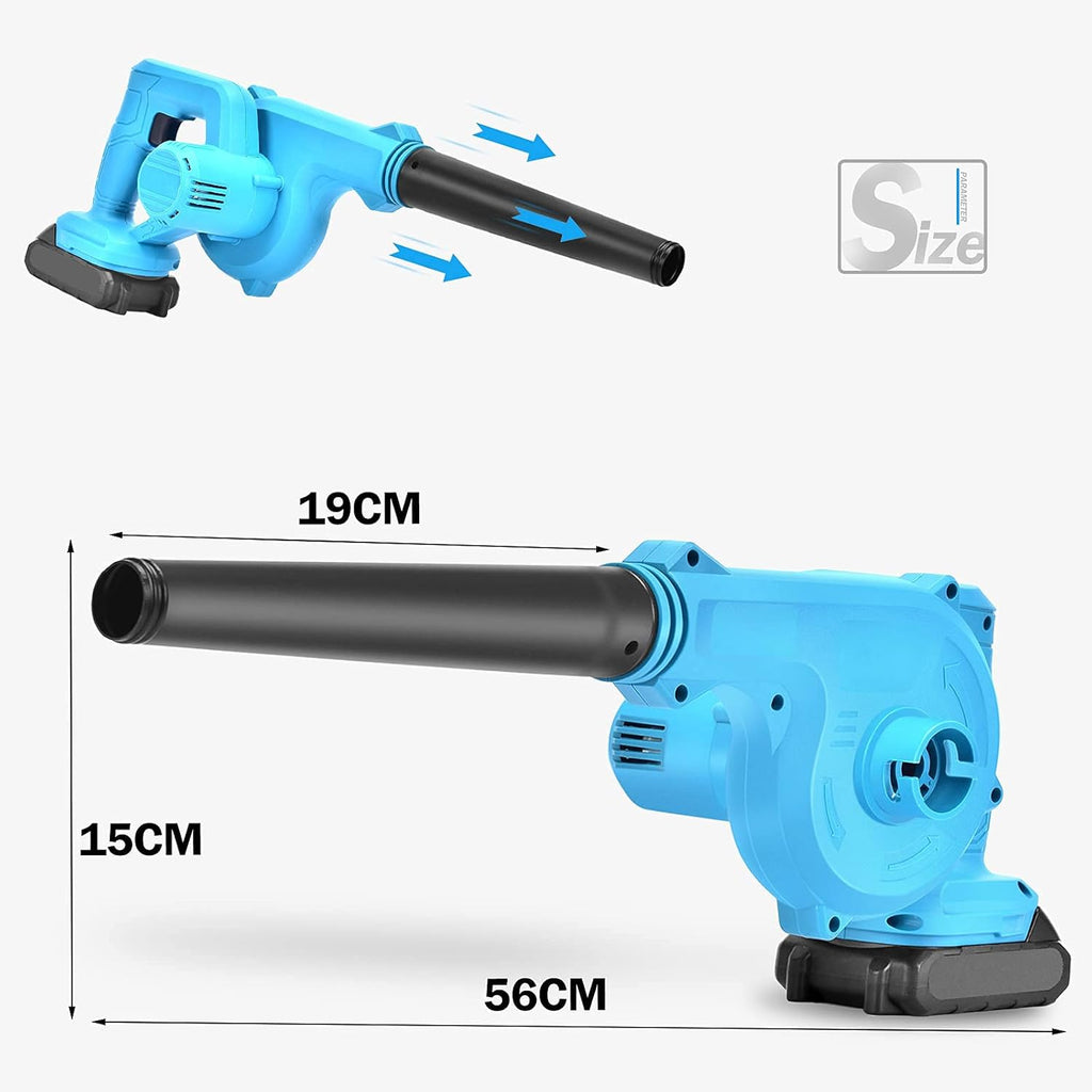 Cordless Leaf Blower 2 in 1 Electric Handheld Sweeper/Vacuum 20V 2.0Ah Lithium Battery 2pcs and Charger Q72660