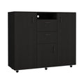 Black Double Door Cabinet Dresser T50209