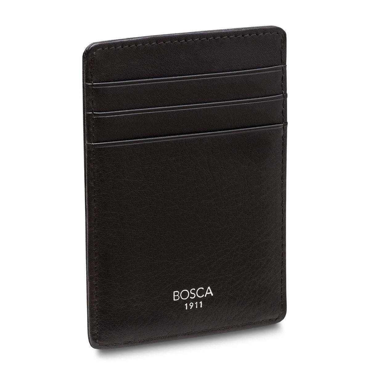 Black Leather Front Pocket Wallet B3084