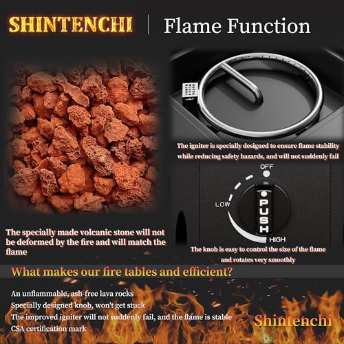 Black 28 Inch Steel Propane Fire Pit with Lid and Lava Rock X627478