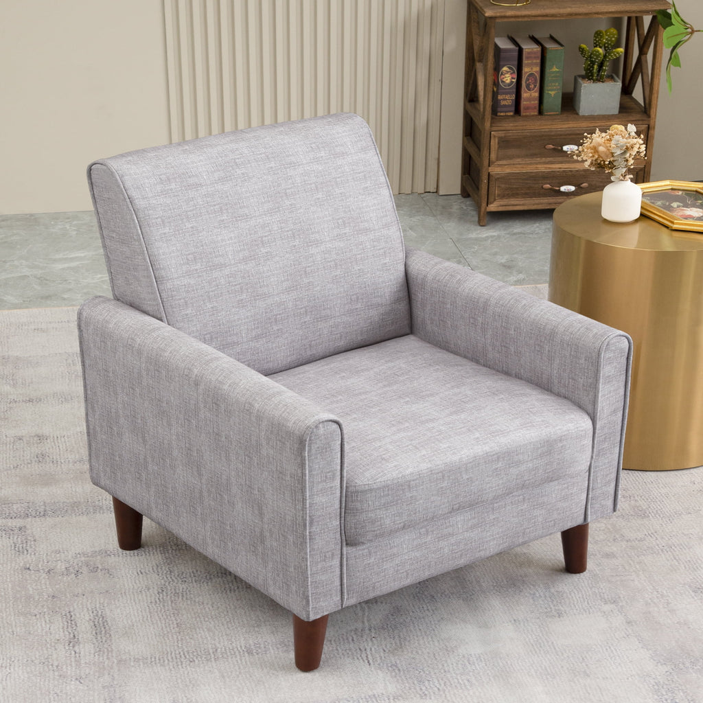 Single Sofa Chair with Four Wooden Legs C3137
