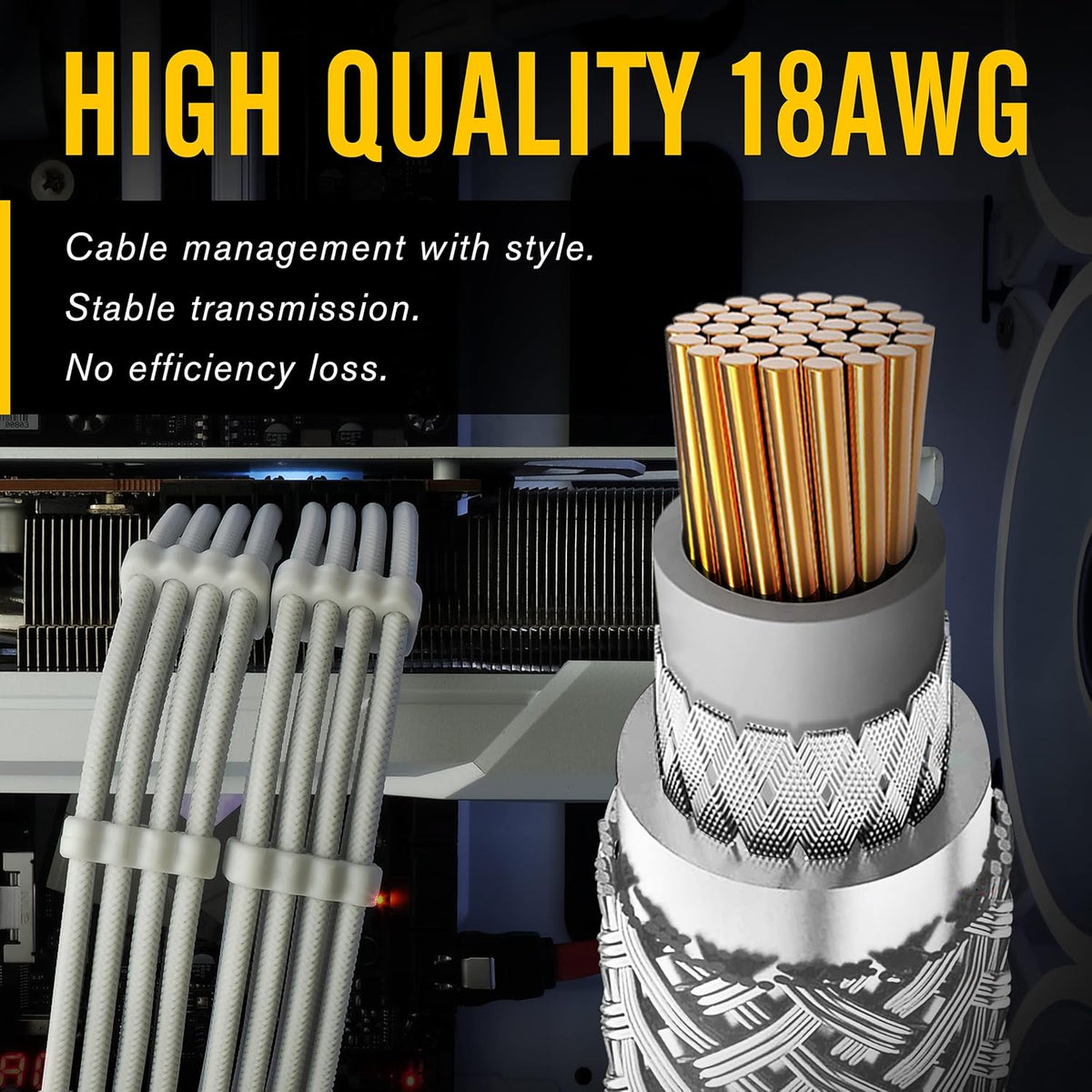 Soft Nylon Sleeved Cables Kit E6498