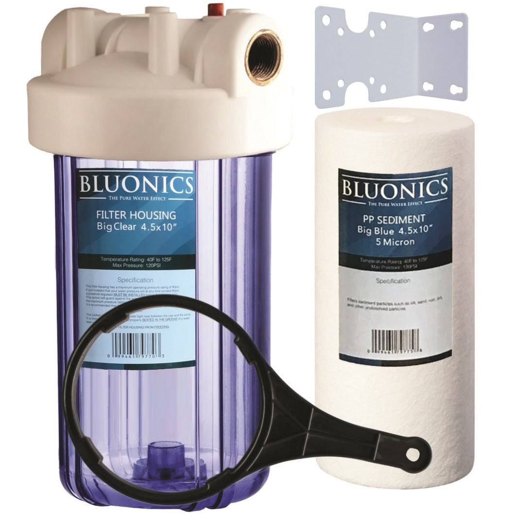 10 Big Blue Whole House Water Filter Sediment Cartridge with Clear Housing Y1877