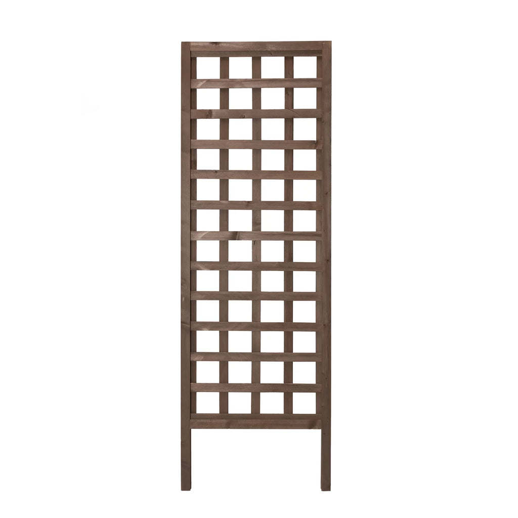Walnut-Tone Square Lattice Trellis F1132