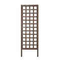 Walnut-Tone Square Lattice Trellis F1132