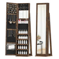 Brown Jewelry Cabinet with Full-Length Mirror G815121