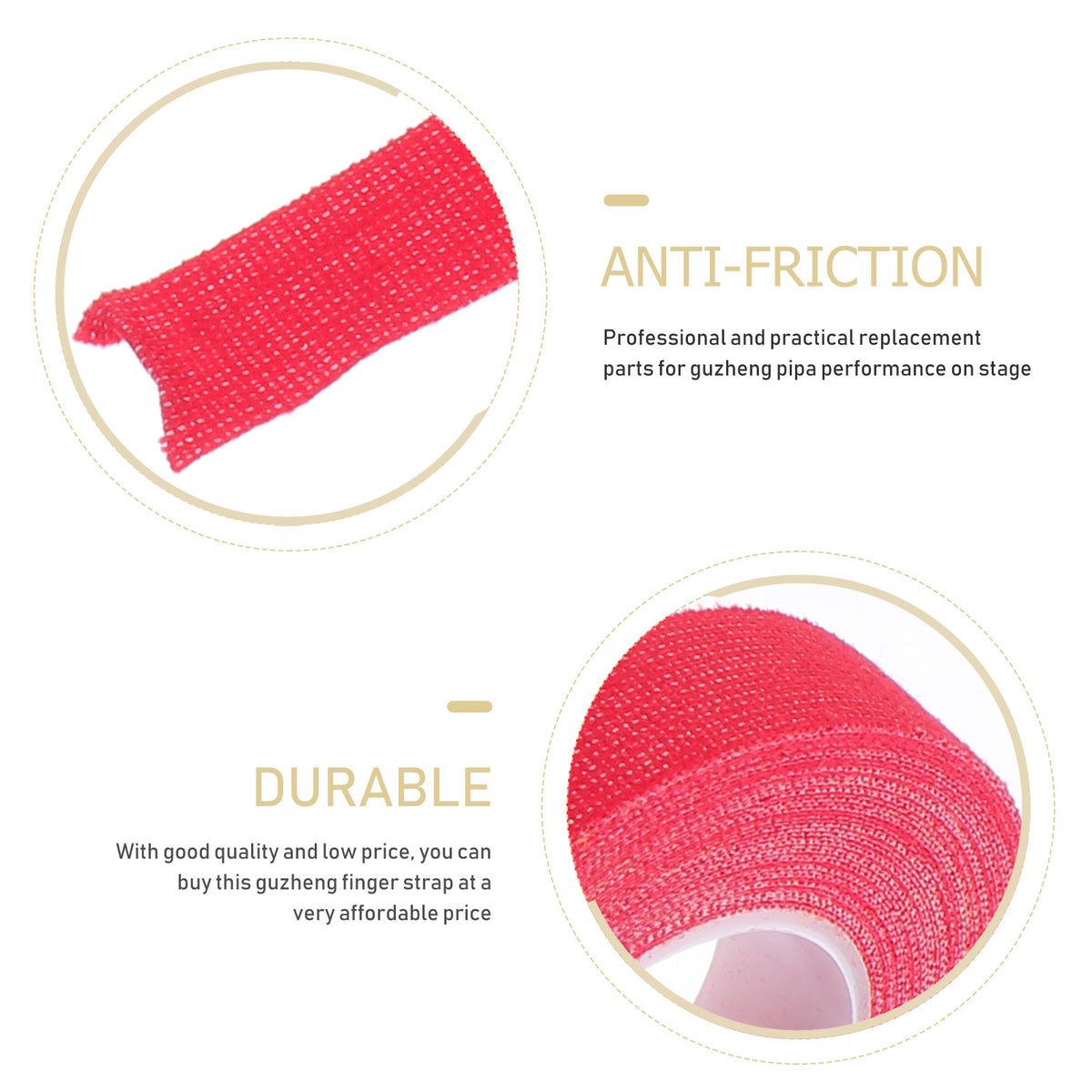 5pcs Finger Adhesive Tapes for Guzheng Pipa Instrument M164328
