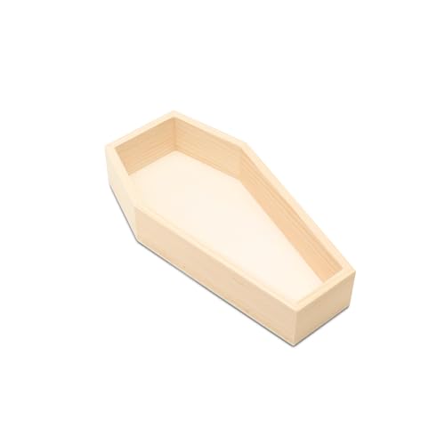 Coffin Shaped Tray 17-3/4-inch Pack of 2 Wood Coffin Shelf P166826