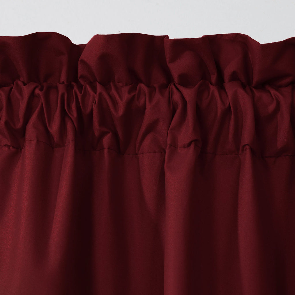 Burgundy 80" x 63" Window Dressing Set H78979
