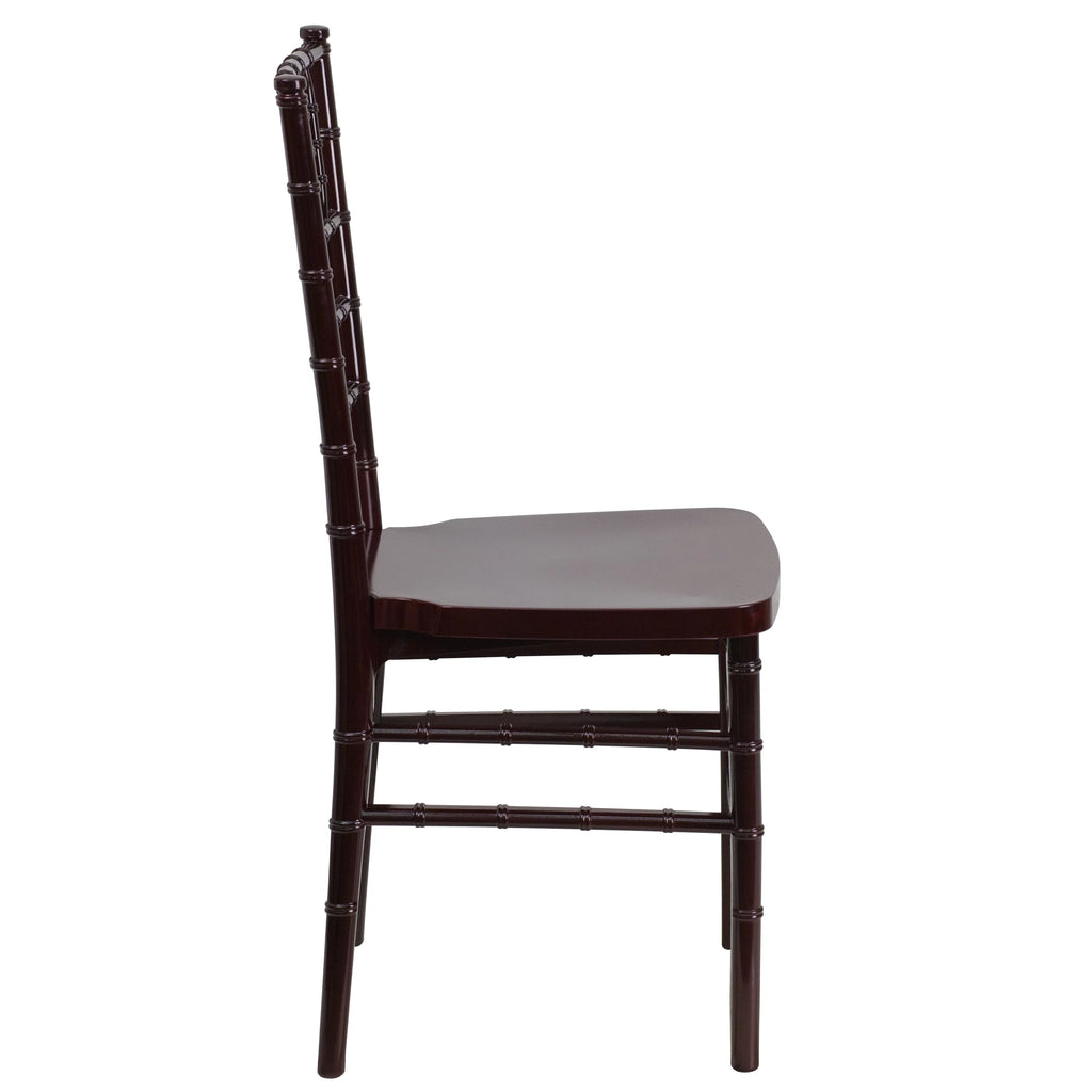 Mahogany Resin Stacking Chiavari Chair G204