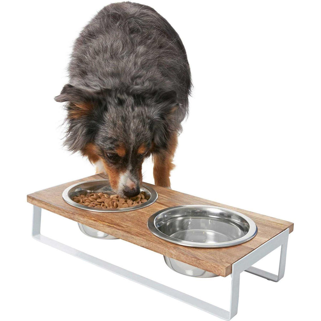Wooden Double Bowl Diner R716