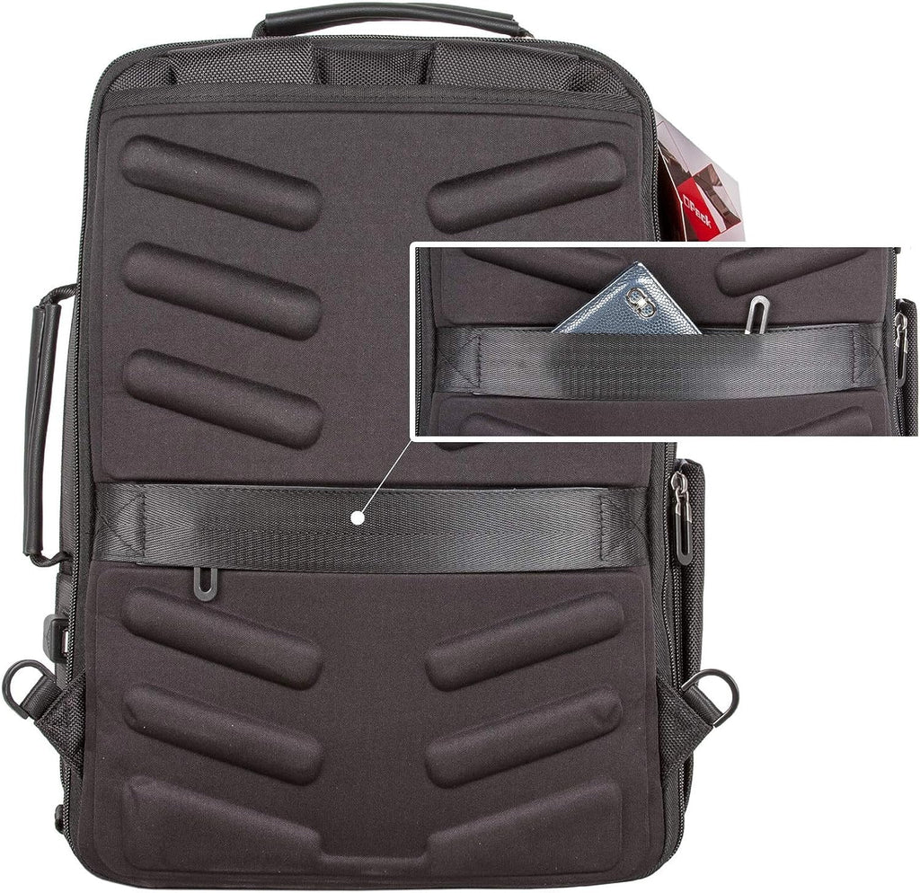 Leather Laptop Backpack W35179