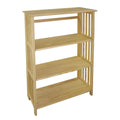 Natural 4-Shelf Folding Bookcase X888