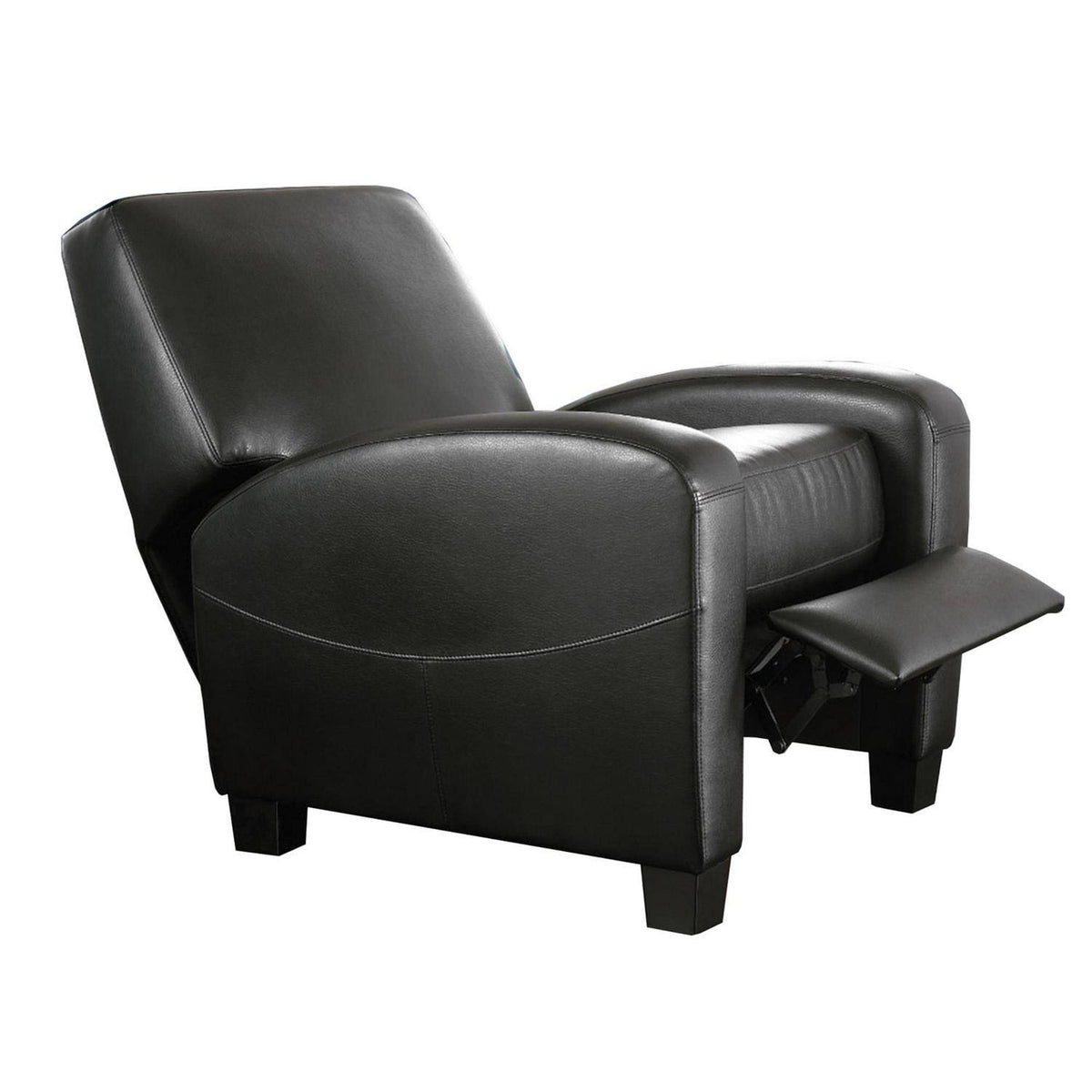 Faux Leather Home Theater Recliner Black F5674