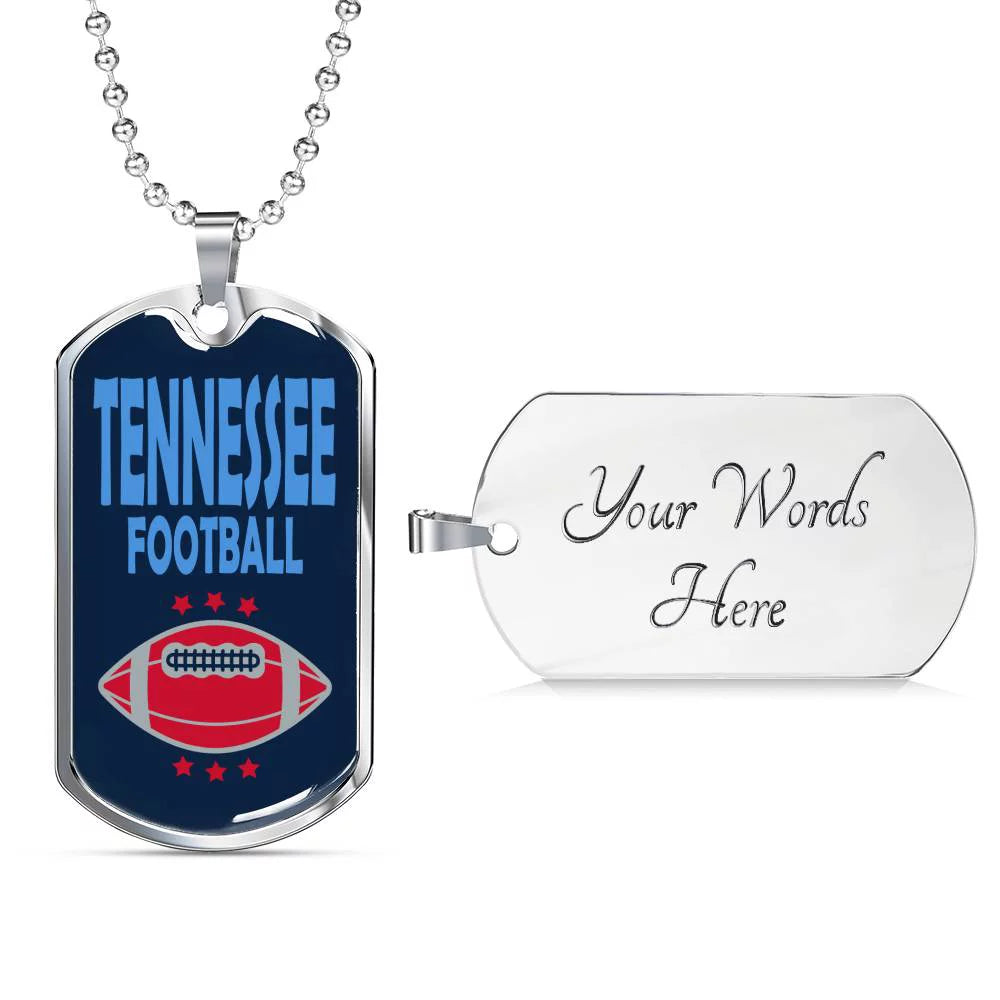 Stainless Steel or 18k Gold Dog Tag Necklace E285