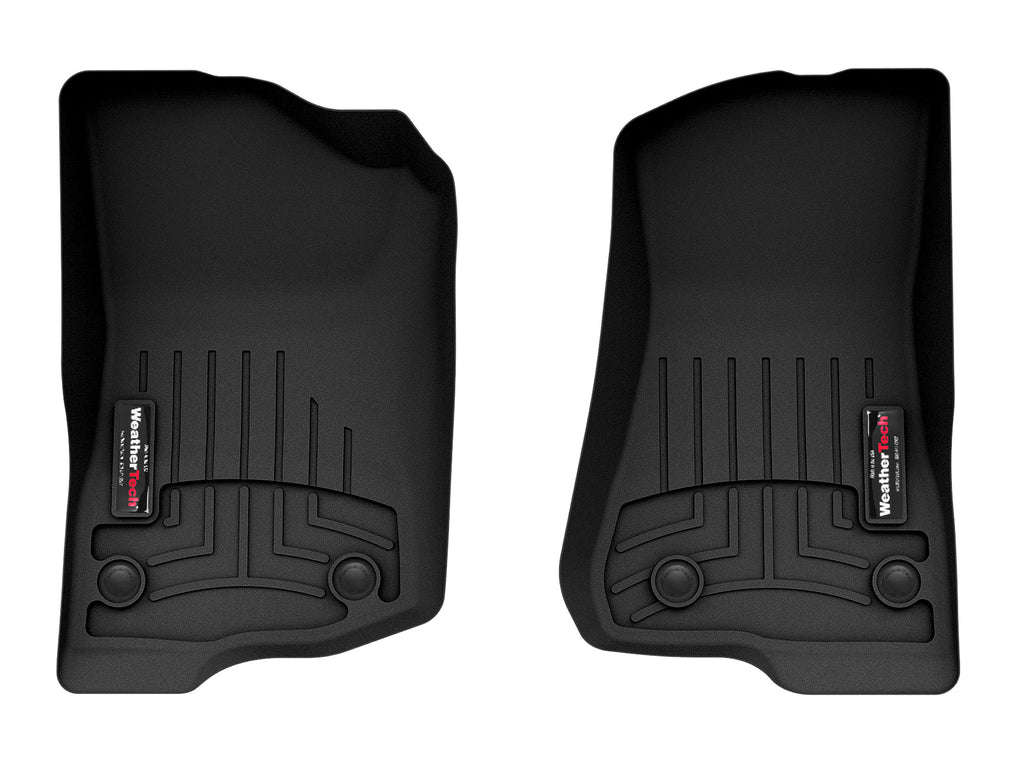 Custom Fit FloorLiners for Jeep Gladiator, Wrangler 2-Door, Wrangler 4-Door, 1st Row, Black Y2505