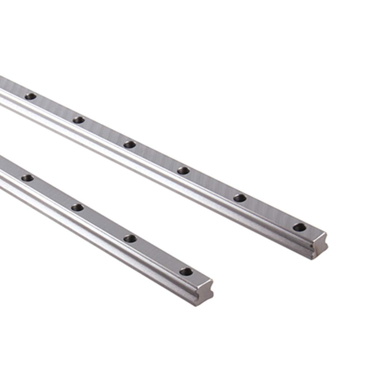 2Pcs HGR20-1200mm Linear Slide Guideway Rail + 4Pcs HGH20A Bearing Blocks Square Type Carriage for 20mm Linear Rail Set I545