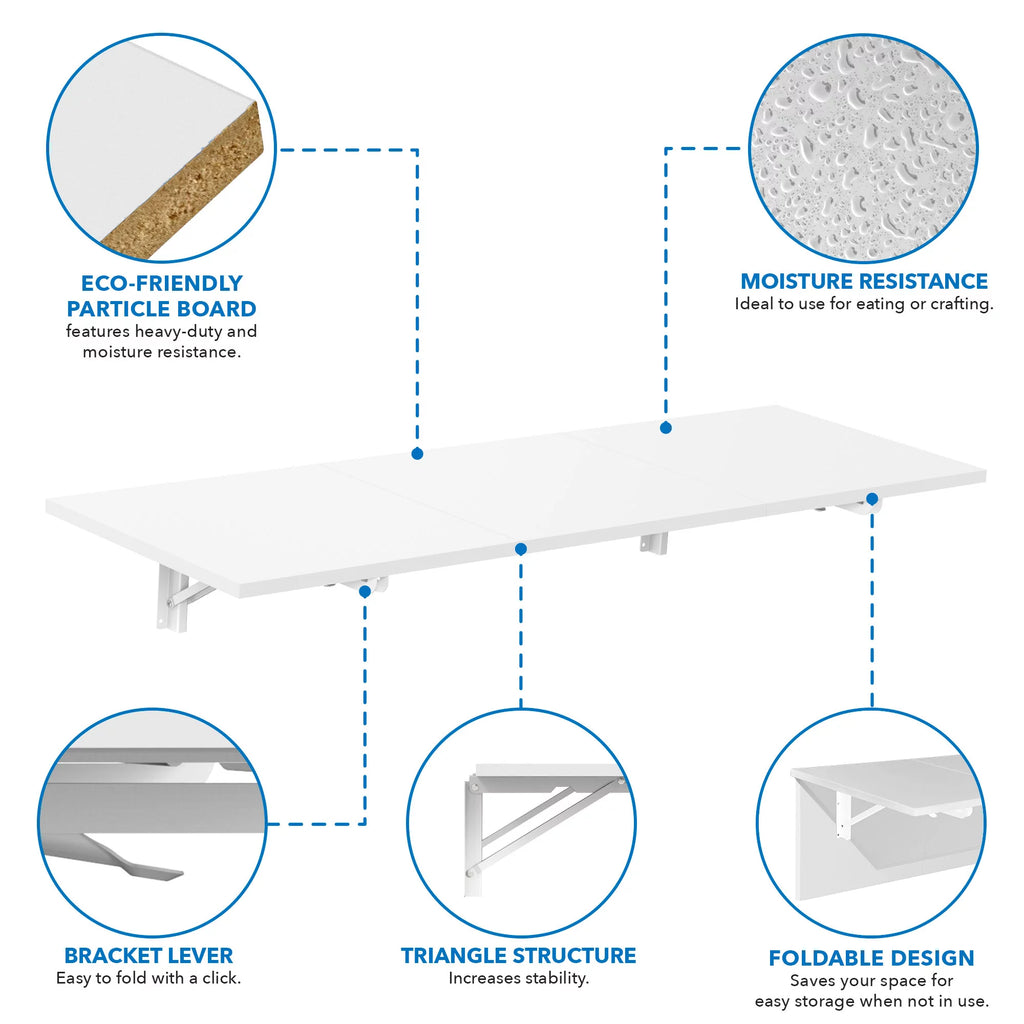 Wall Mounted Drop Leaf Table U48821
