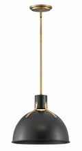 14 Inch 6.5W 1 LED Small Pendant Satin Black Finish N97259