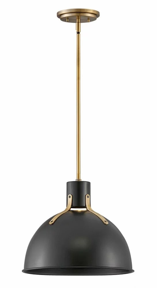 14 Inch 6.5W 1 LED Small Pendant Satin Black Finish N97259