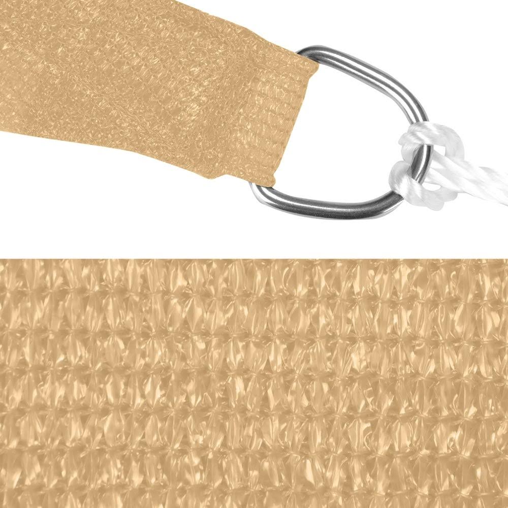 Beige Square Sun Shade Sail Canopy G325