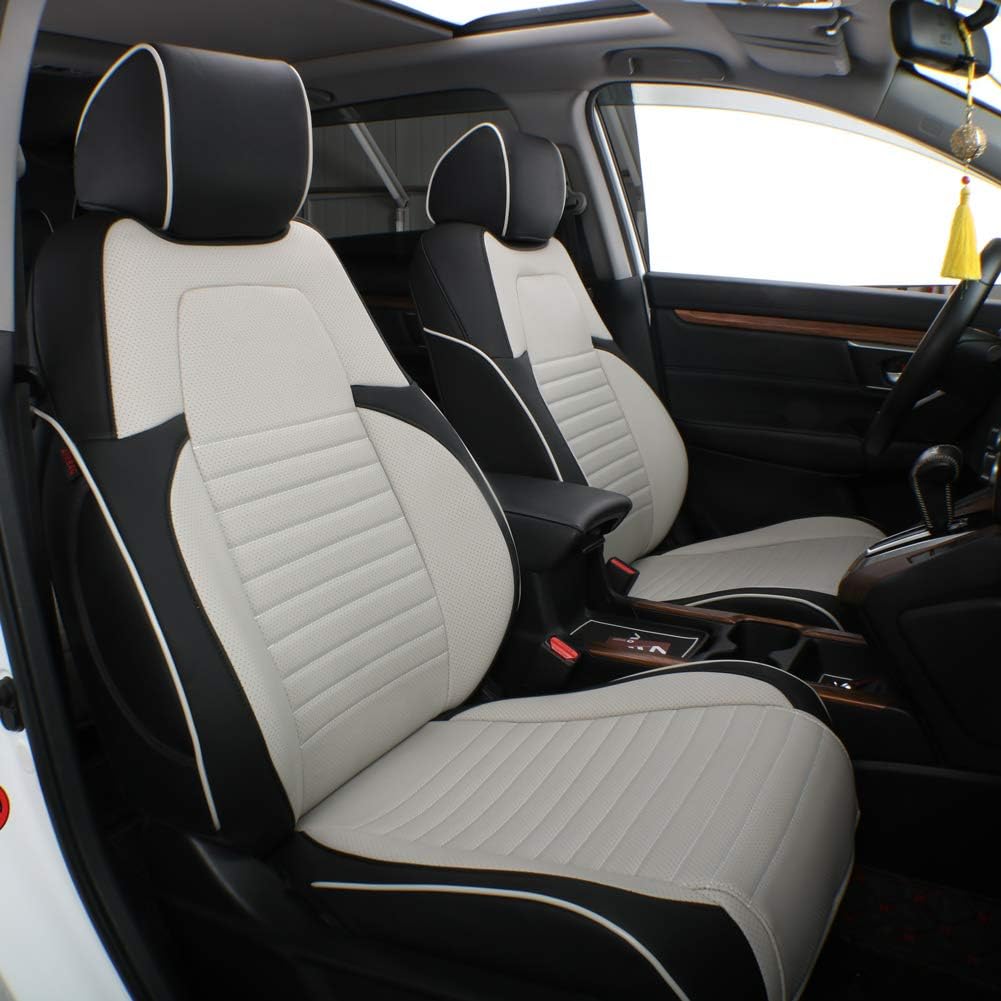 Beige Leatherette Car Seat Covers for Honda CRV 2015 2016 U3355
