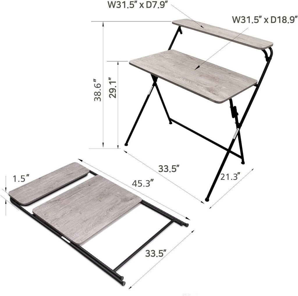 Folding Desk with Metal Frame L8548