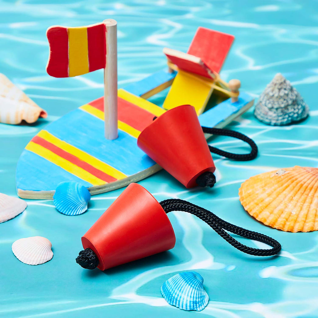 8 Pieces Silicone Kayak Scupper Plug Kit with Lanyard K321444