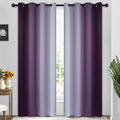 Purple Blackout Ombre Curtains, 52x84 inches, 2 Panels A806019