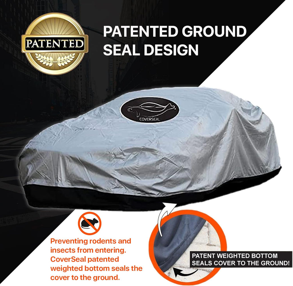 Mid Size 189 L x 73 W x 71 H inch Heavy Duty Outdoor Car Cover Y329002