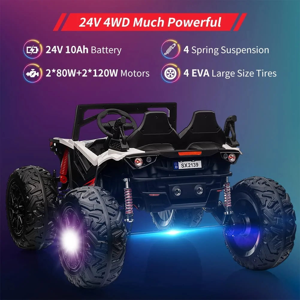 24V Ride on Car 2 Seats UTV with Remote Control J1199