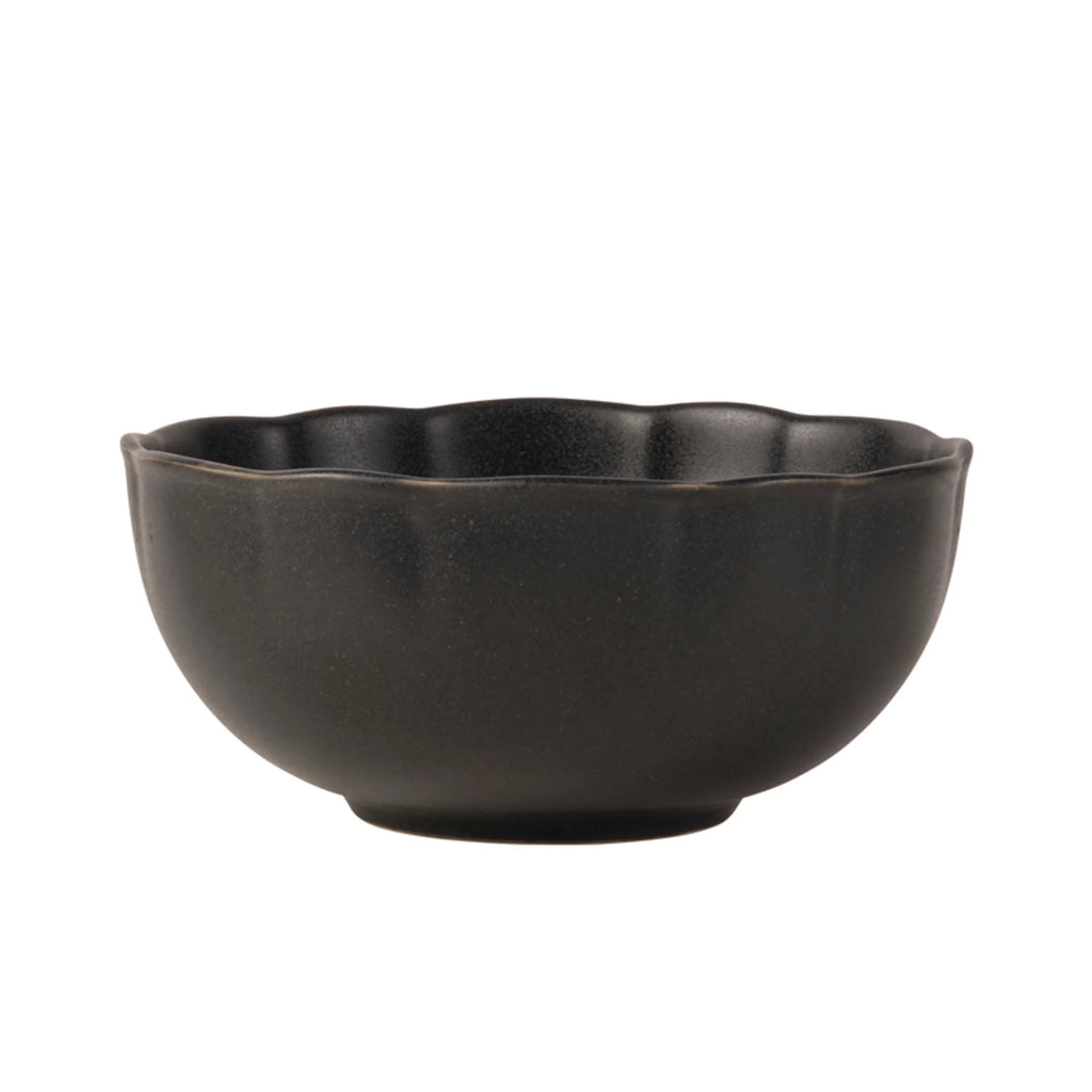 Black 12 Piece Stoneware Dinnerware Set S98573