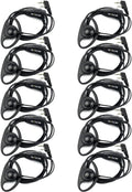 Case of 10 2 Pin D-Type Headset for 2 Way Radios P72069