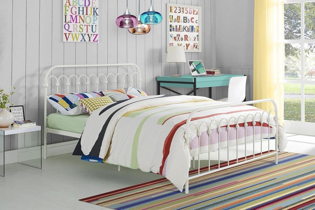 White Twin Metal Daybed and Trundle F118