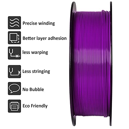 Silk PLA Filament 1.75mm 1kg 1 Spool Silk Gold G943749