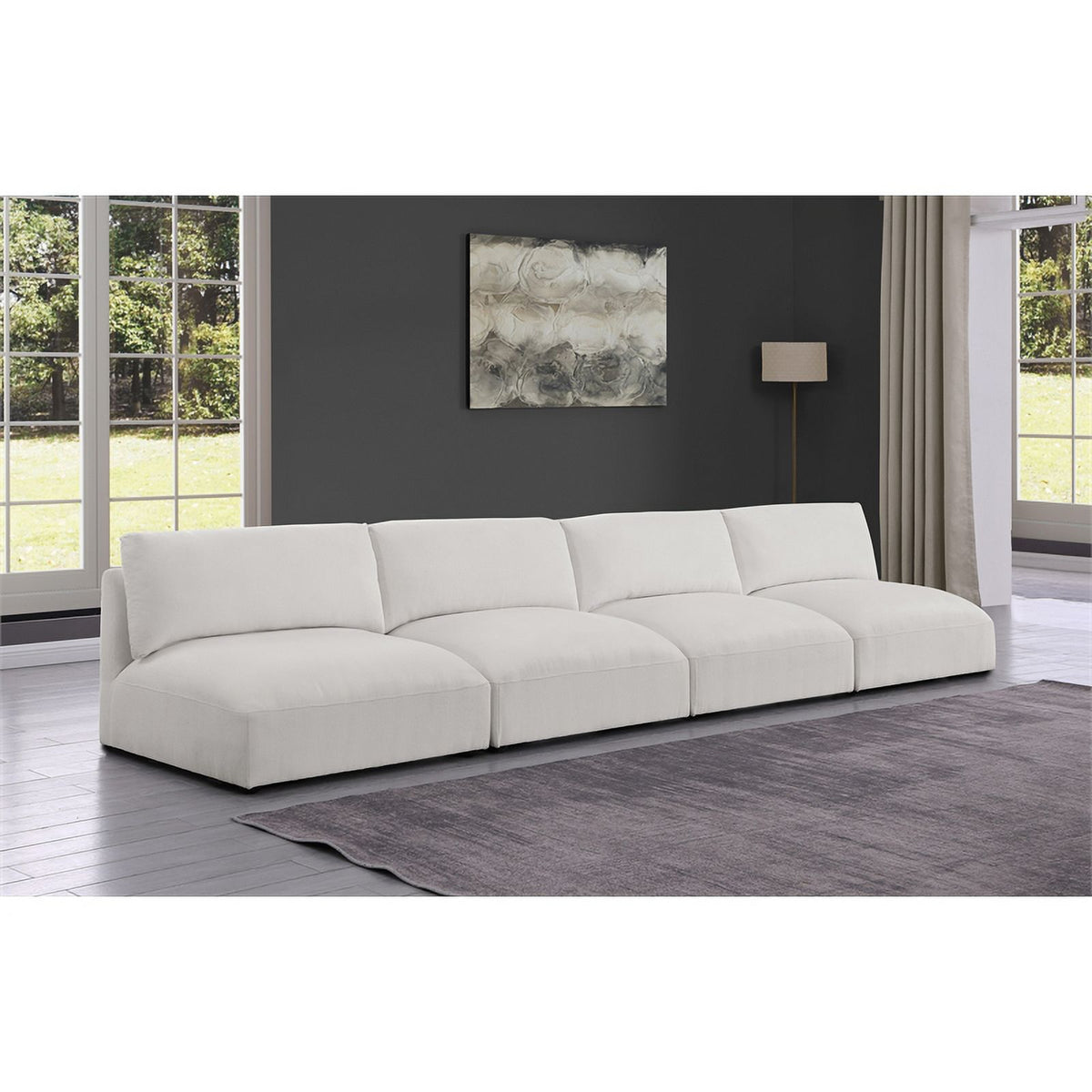 Cream Fabric Modular Sofa X518493