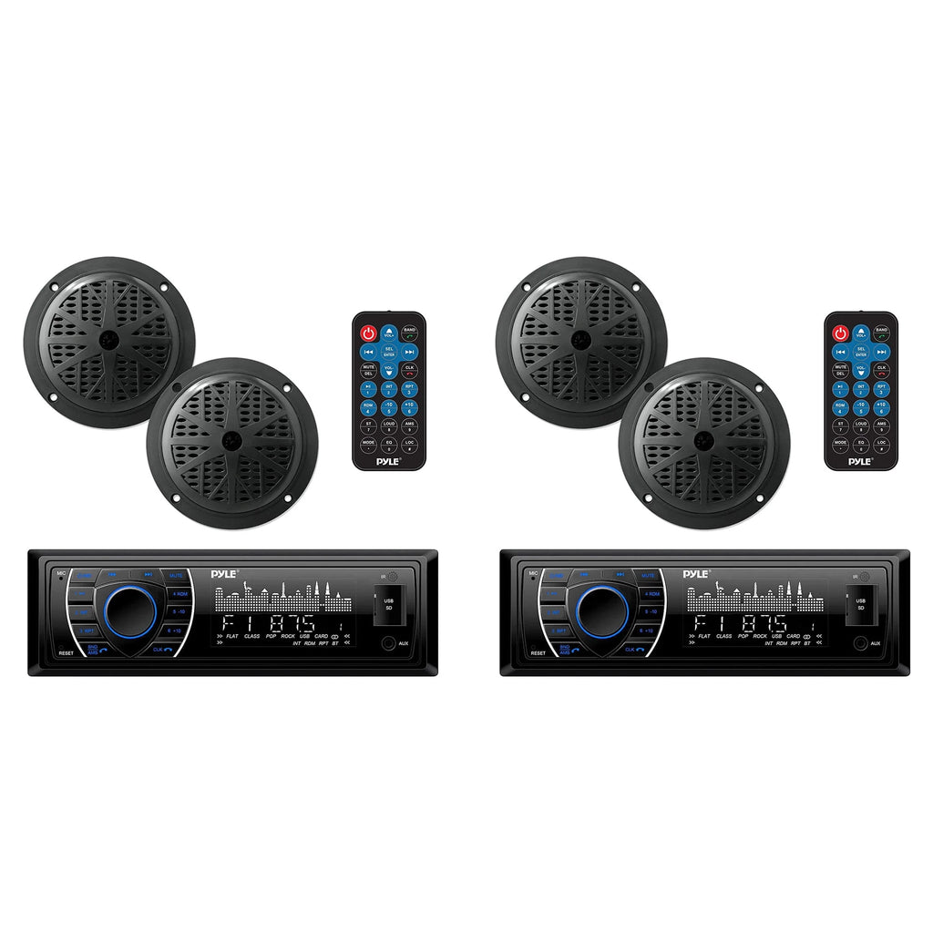 5.25 Inch Bluetooth Marine Receiver Stereo & Speaker Kit V511564